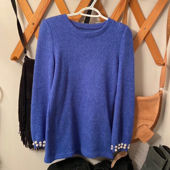 Vintage Sweater with Beaded Wrists - Picture 1 of 5